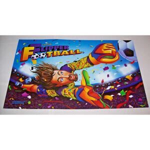 Flipper Football Pinball Translite Original Soccer Sports 1996 Vintage